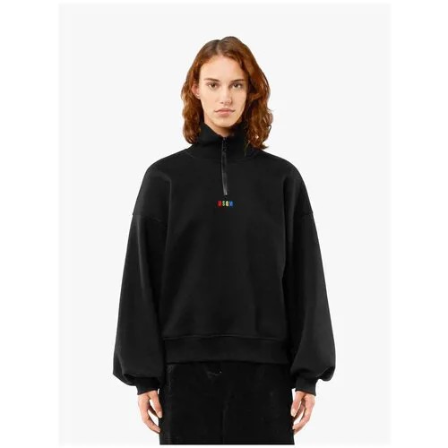 Халф-зип MSGM Turtleneck, серый, S