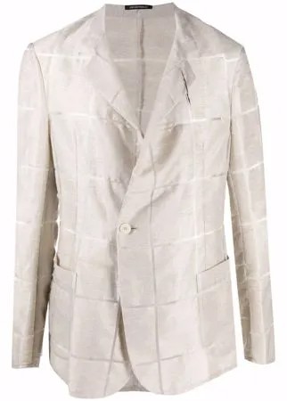 Emporio Armani пиджак с геометричным узором