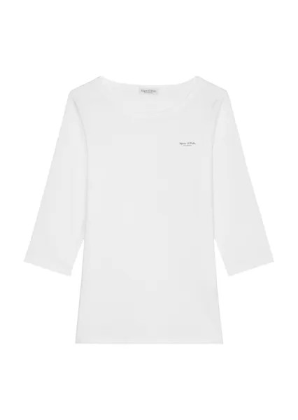 Лонгслив Marc O'Polo regular, белый
