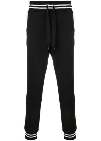 Dolce & Gabbana спортивные брюки с манжетами в полоску