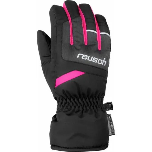 Перчатки Reusch, размер 3, розовый, черный