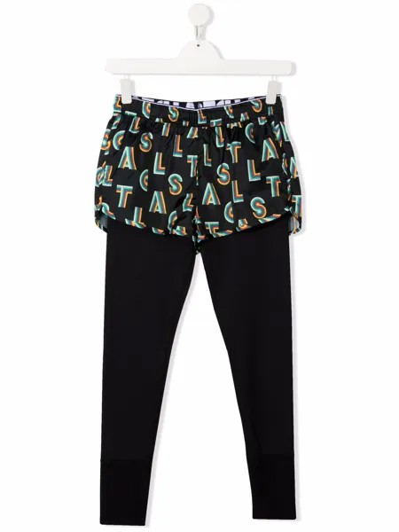 Stella McCartney Kids многослойные легинсы с логотипом