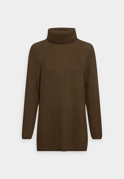 Джемпер Marc O'Polo Long With Mock Neck And Raglan Sleeve, темно-коричневый