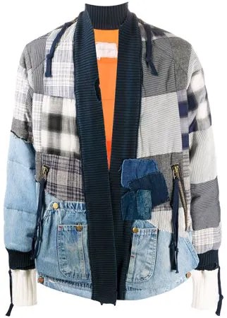 Greg Lauren бомбер в технике пэчворк