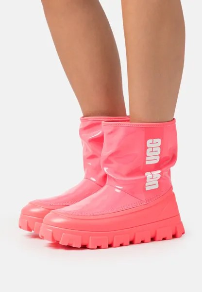 Ботинки UGG CLASSIC BRELLAH MINI, цвет super coral