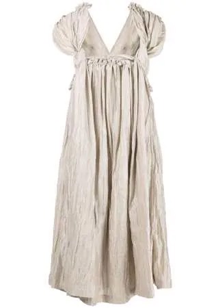 Comme Des Garçons Tricot драпированное платье миди