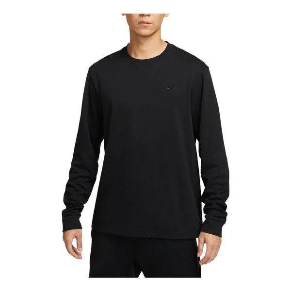 Футболка dri fit primary long sleeve top asia sizing Nike, черный