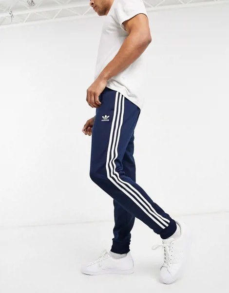 Темно-синие зауженные джоггеры adidas Originals Superstar-Темно-синий