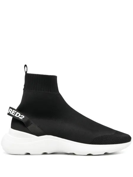 Кеды Dsquared2 With Logo, черный/белый