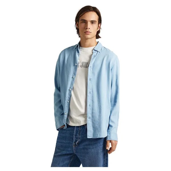 Рубашка с длинным рукавом Pepe Jeans Petri, синий