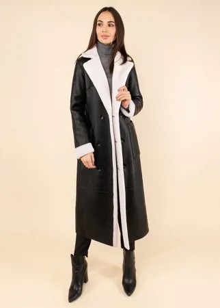 Дубленка женская Каляев 159842 черная 46