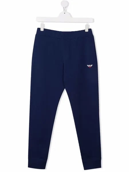 Emporio Armani Kids спортивные брюки с логотипом