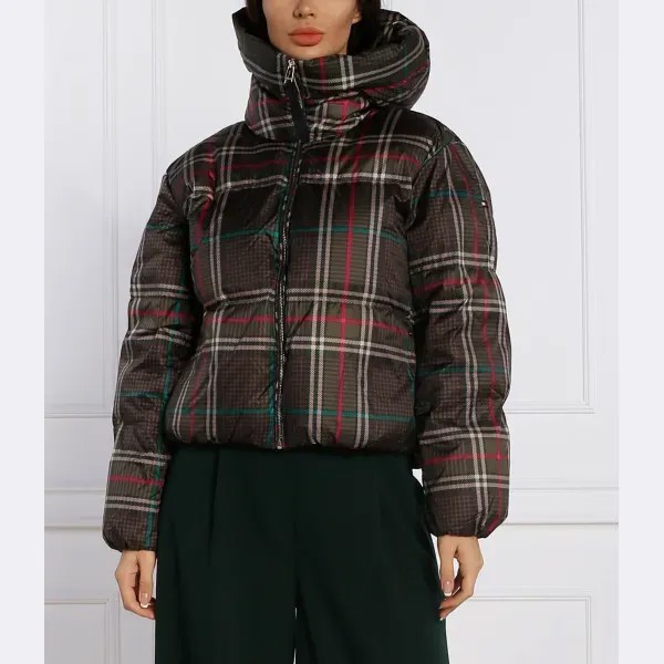 Укороченный пуховик Tommy Hilfiger, коричневый