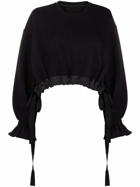 RED Valentino укороченный джемпер с завязками