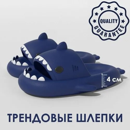 Шлепанцы , размер 36-37, синий