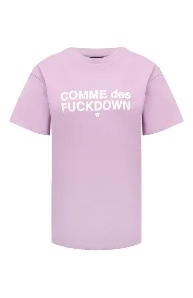 Хлопковая футболка Comme des Fuckdown