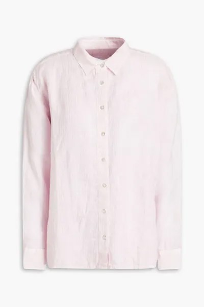 Вышитая льняная рубашка 120% LINO, розовый