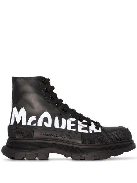 Alexander McQueen высокие кеды Tread Slick, черный