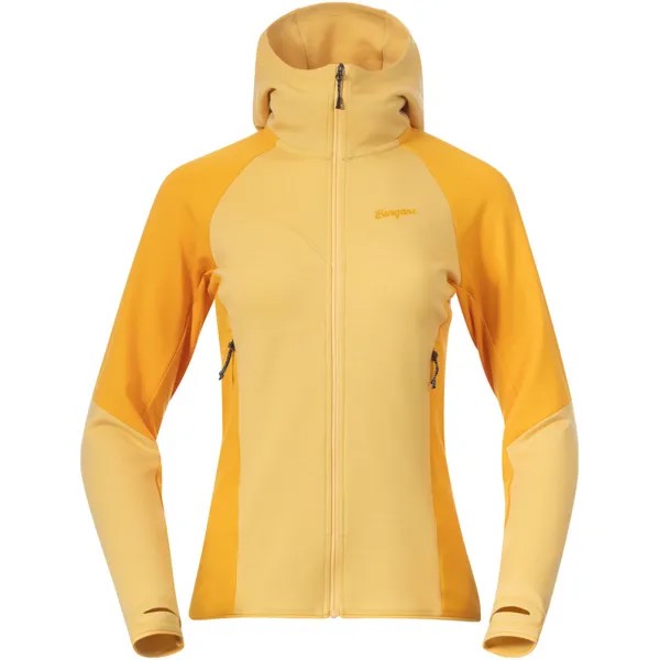 Женская куртка с капюшоном Tind Merino Bergans, желтый