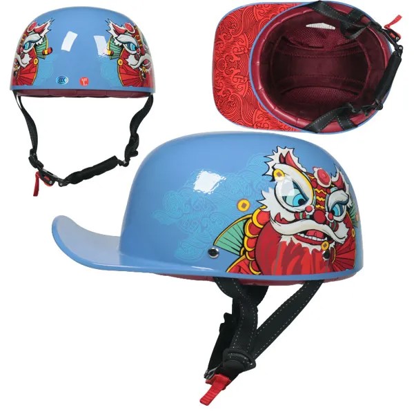 Бейсболка унисекс для мотоцикла, защитный шлем из АБС-пластика, лето