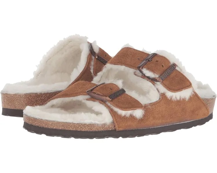 Сандалии Birkenstock Arizona Shearling - Suede (Unisex), цвет Mink Suede