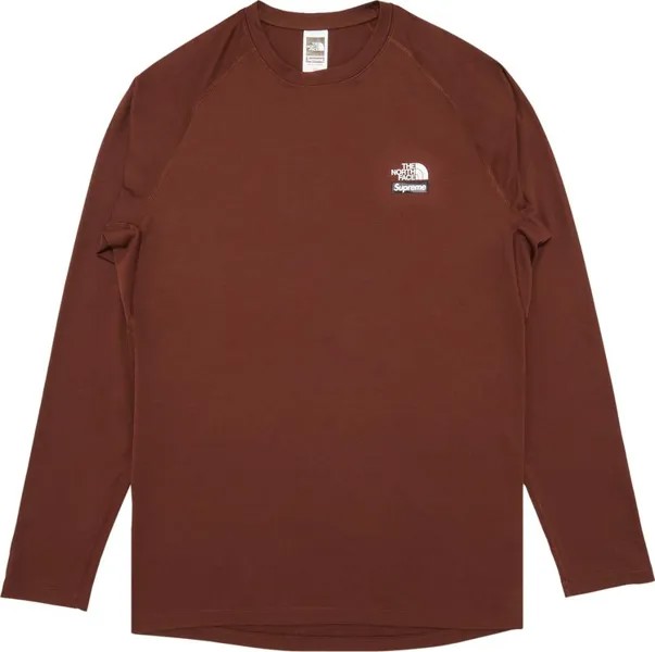 Лонгслив Supreme x The North Face Base Layer Long-Sleeve Top 'Brown', коричневый