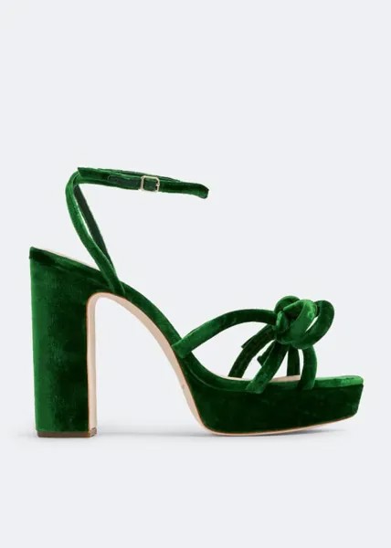 Сандалии LOEFFLER RANDALL Melanie platform sandals, зеленый