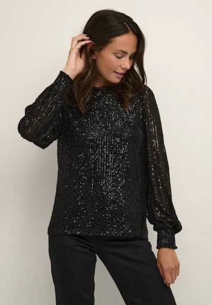 Блузка Kaffe KASILLE, цвет black black sequins