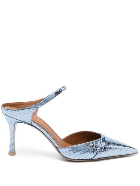 Malone Souliers туфли Uma 90 с тиснением под кожу змеи, синий