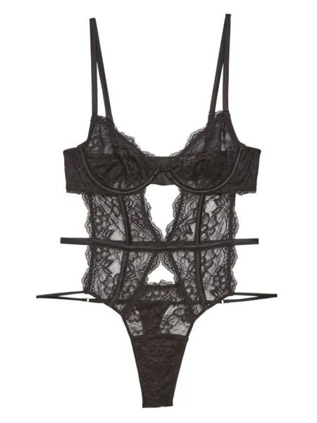 Fleur Du Mal кружевное боди Naomi, черный