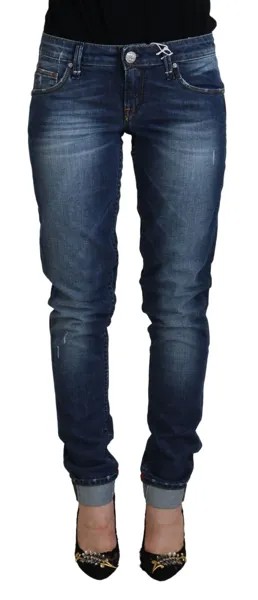 Джинсы ACHT Синие облегающие женские джинсовые брюки из стираного хлопка Tag s. W28 Рекомендуемая розничная цена 260 долларов США