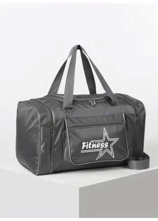 Сумка спортивная RusExpress, 20х24х42 см, серый