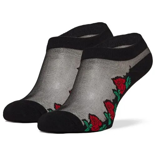 Укороченные носки Le Cabaret (зеленый; черный; красный) 36-40