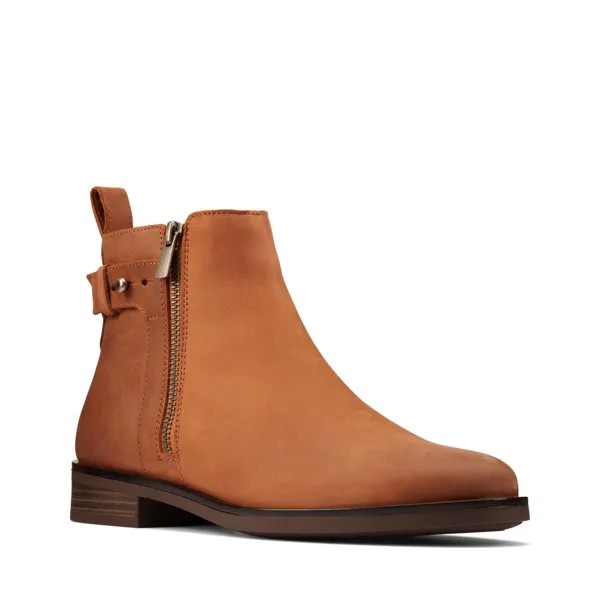 Женские полусапоги Clarks (Memi Lo 26162239), коричневые