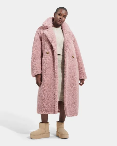 Верхняя одежда Gertrude Long Teddy Coat UGG, розовый