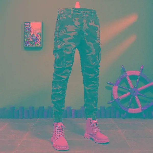 Джинсы мужские с большими карманами, повседневные брюки-карго, Джоггеры в стиле хип-хоп, камуфляжные брюки в стиле милитари, уличная одежда