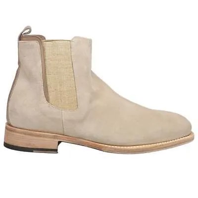 Женские бежевые повседневные ботинки Lucchese Antonia Round Toe Chelsea Boots BL7002