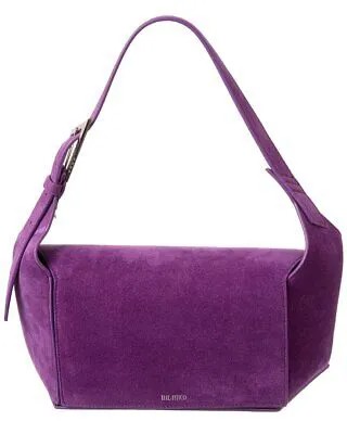 Женская замшевая сумка-хобо The Attico 7/7, фиолетовая
