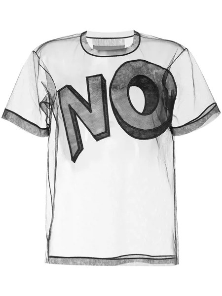 Viktor & Rolf прозрачная футболка No из тюля