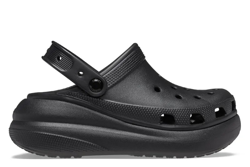 Классические вьетнамки на танкетке Crush Clog Crocs, черный