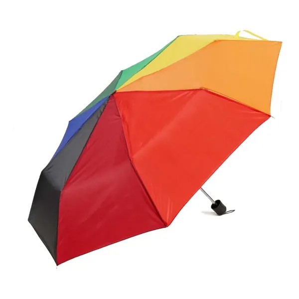 Зонт складной женский механический  Sima-land Радуга, разноцветный