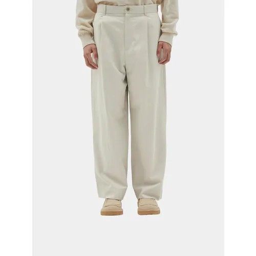 Брюки чинос Brownyard Wide Chino Pants, размер L, бежевый