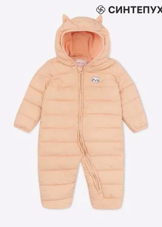 Розовый утеплённый комбинезон для малышки Gloria Jeans