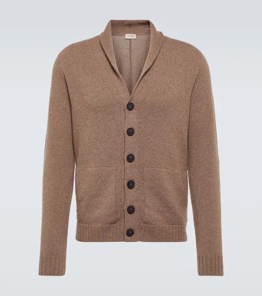 Кардиган Rockford из кашемира и шерсти John Smedley, коричневый