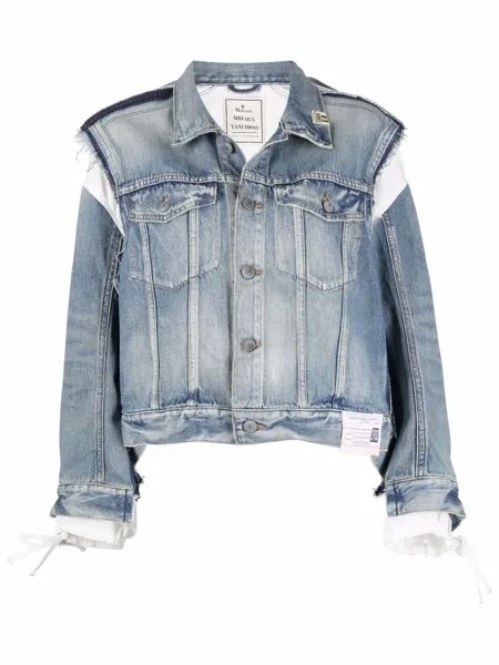 Maison Mihara Yasuhiro distressed oversized denim jacket