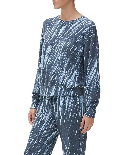Пуловер Michael Stars Gigi Shibori Print Madison Crew Neck Pullover, цвет Admiral