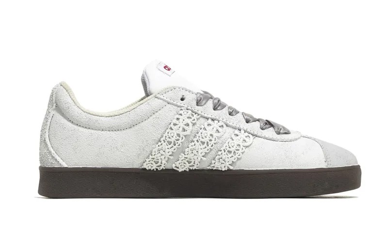Кроссовки adidas Vl Court Skateboarding Shoes Unisex Low-top Gray, белый/серый