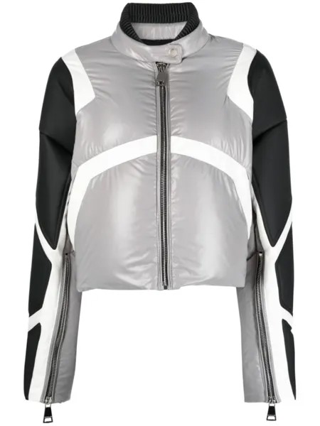Khrisjoy пуховик Khris Crop Biker, серый