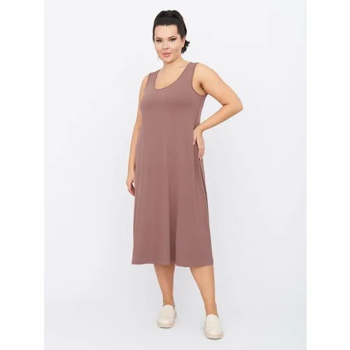 Платье Artessa, размер 72/74, коричневый