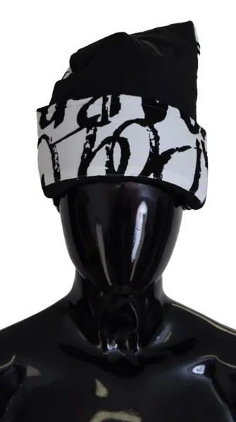 DOLCE - GABBANA Шапка Нейлоновая белая женская зимняя шапка с принтом. 57 рекомендованная розничная цена 450 долларов США